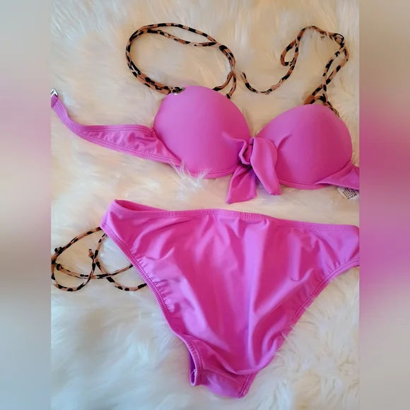 California Waves Pink Bikini. NWOT - Picture 3 of 5